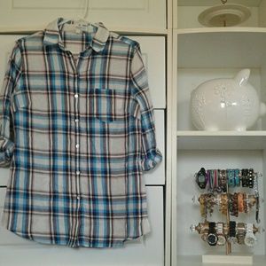 Blue/red/White flannel